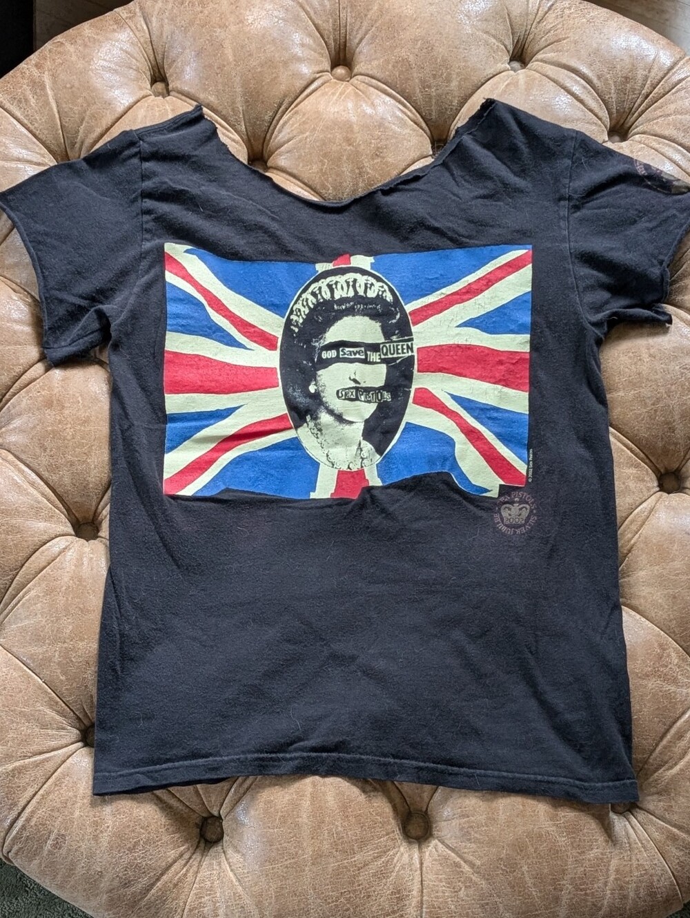 Sex Pistols God Save The Queen Silver Jubilee T-shirt Sz Small Men's, Medium Wmn